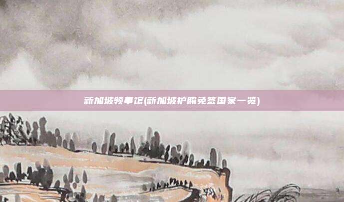 新加坡领事馆(新加坡护照免签国家一览)