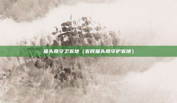 猫头鹰守卫农地（农民猫头鹰守护农地）
