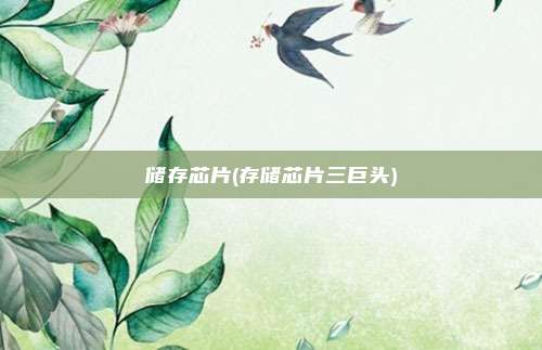 储存芯片(存储芯片三巨头)
