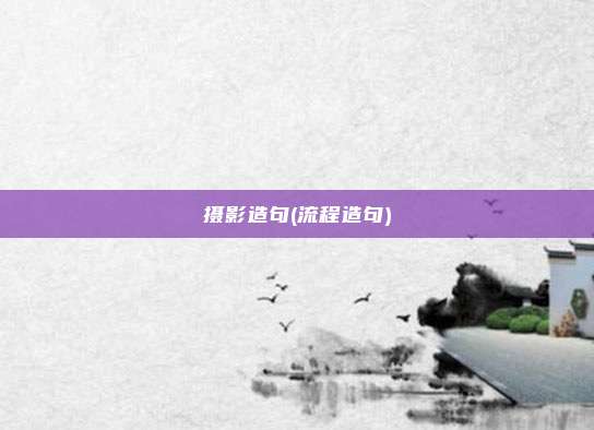 摄影造句(流程造句)