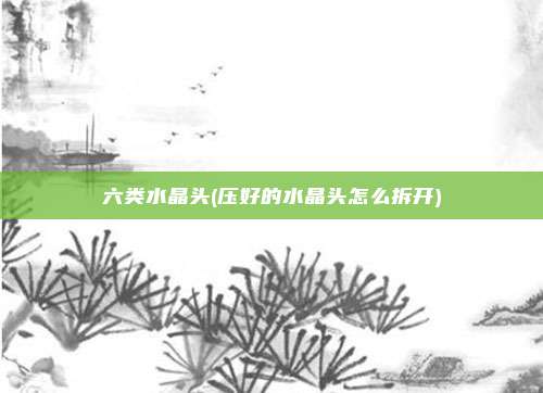 六类水晶头(压好的水晶头怎么拆开)