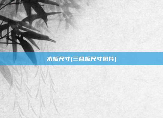 木板尺寸(三合板尺寸图片)