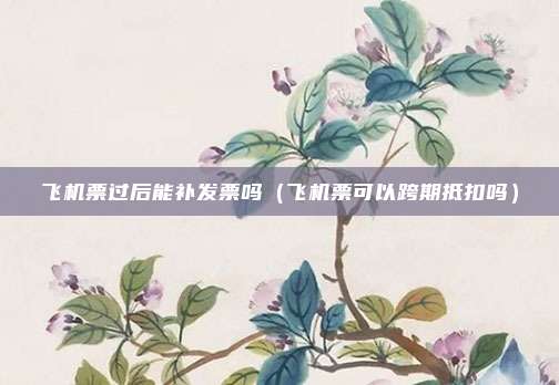 飞机票过后能补发票吗（飞机票可以跨期抵扣吗）