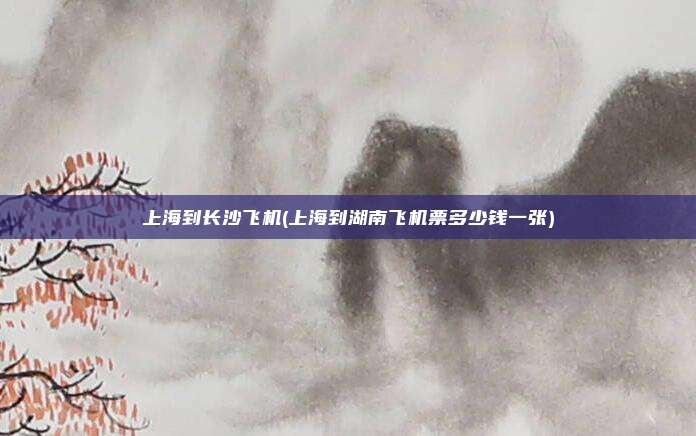 上海到长沙飞机(上海到湖南飞机票多少钱一张)