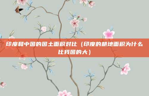 印度和中国的国土面积对比（印度的耕地面积为什么比我国的大）