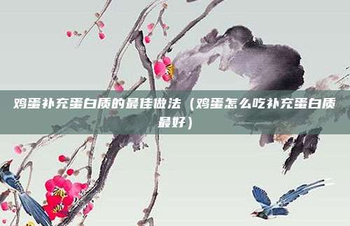 鸡蛋补充蛋白质的最佳做法(鸡蛋怎么吃补充蛋白质最好)