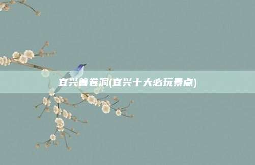 宜兴善卷洞(宜兴十大必玩景点)