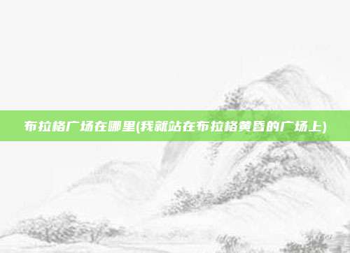 布拉格广场在哪里(我就站在布拉格黄昏的广场上)