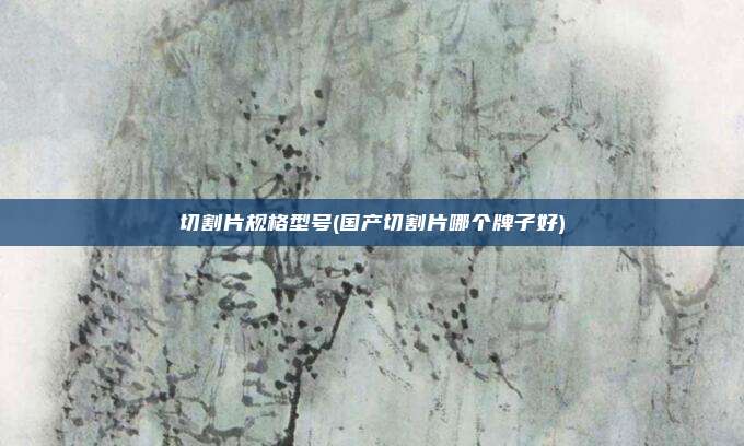 切割片规格型号(国产切割片哪个牌子好)