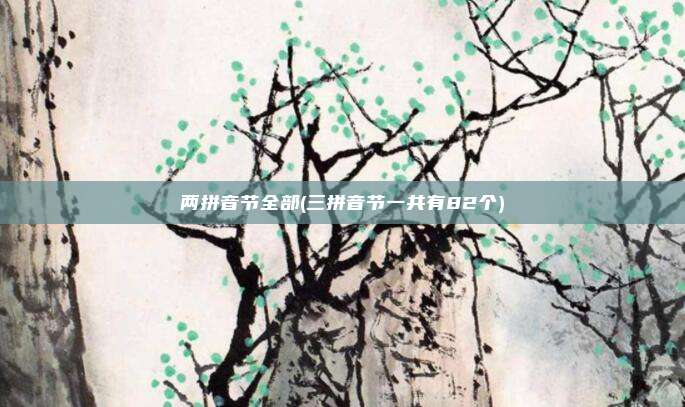 两拼音节全部(三拼音节一共有82个)
