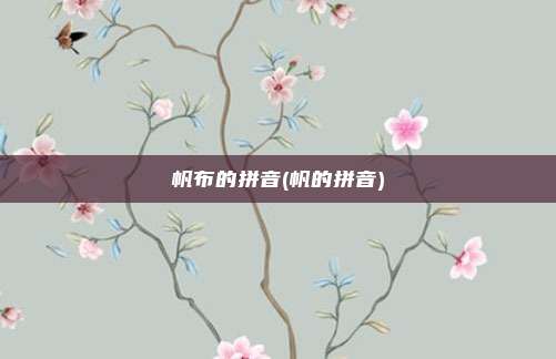 帆布的拼音(帆的拼音)