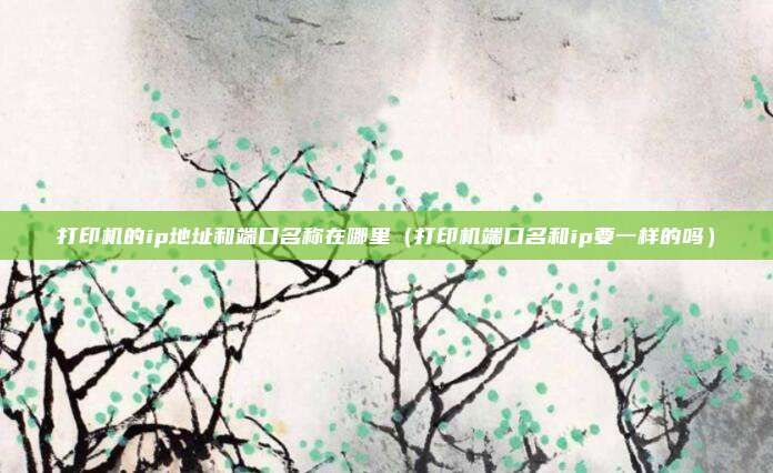 打印机的ip地址和端口名称在哪里(打印机端口名和ip要一样的吗)