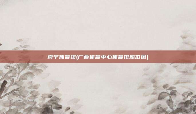南宁体育馆(广西体育中心体育馆座位图)