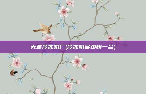 大连冷冻机厂(冷冻机多少钱一台)