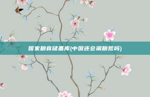 国家粮食储备库(中国还会闹粮荒吗)