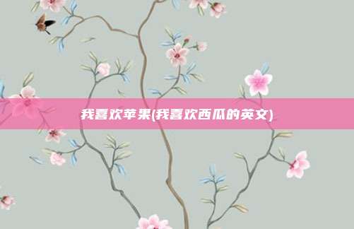 我喜欢苹果(我喜欢西瓜的英文)