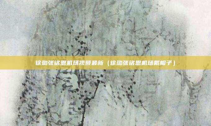 徐璐张铭恩机场视频最新（徐璐张铭恩机场戴帽子）
