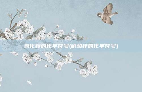 氯化铵的化学符号(硝酸锌的化学符号)