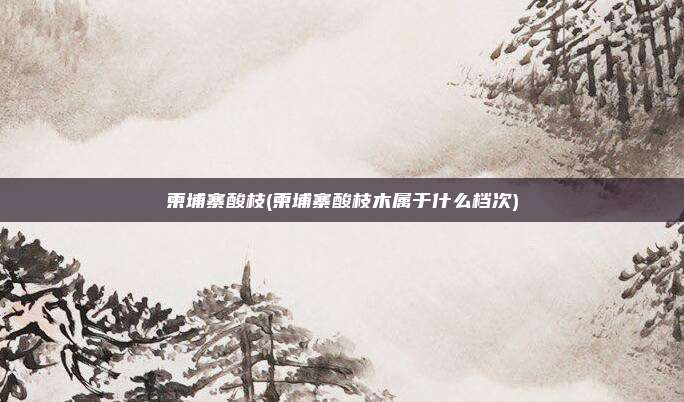 柬埔寨酸枝(柬埔寨酸枝木属于什么档次)