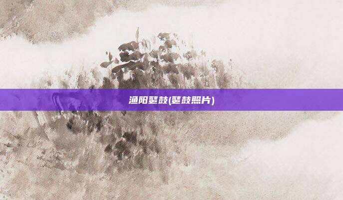 渔阳鼙鼓(鼙鼓照片)