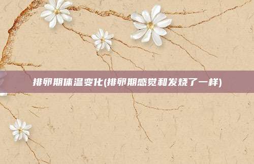 排卵期体温变化(排卵期感觉和发烧了一样)