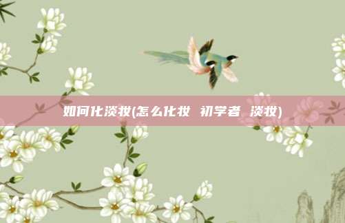 如何化淡妆(怎么化妆 初学者 淡妆)