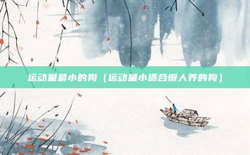 运动量最小的狗(运动量小适合懒人养的狗)