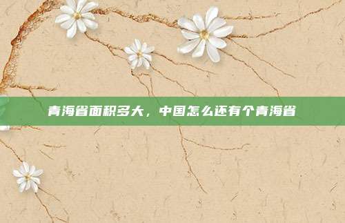 青海省面积多大,中国怎么还有个青海省