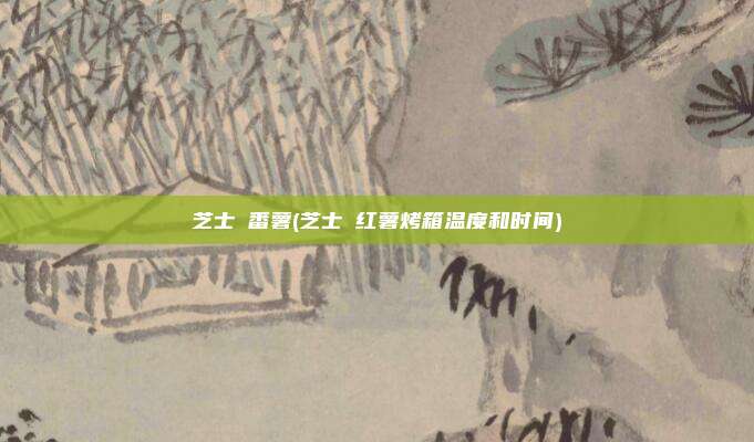 芝士焗番薯(芝士焗红薯烤箱温度和时间)