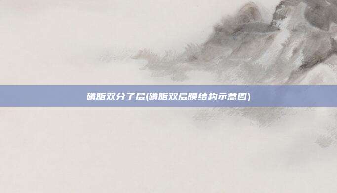 磷脂双分子层(磷脂双层膜结构示意图)