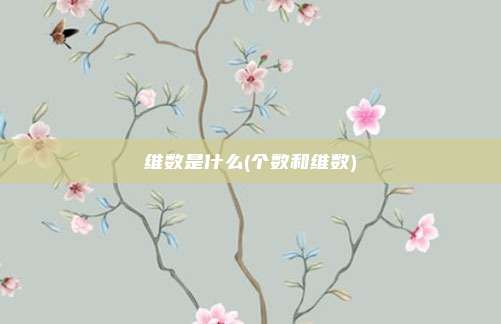 维数是什么(个数和维数)
