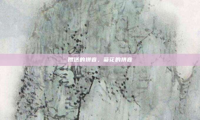 赠送的拼音,菊花的拼音