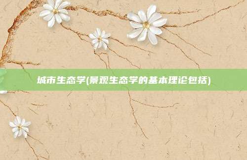 城市生态学(景观生态学的基本理论包括)