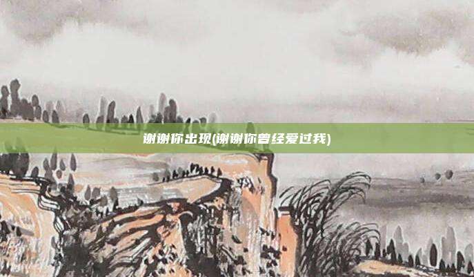 谢谢你出现(谢谢你曾经爱过我)