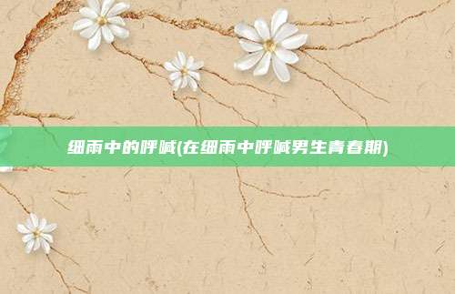 细雨中的呼喊(在细雨中呼喊男生青春期)
