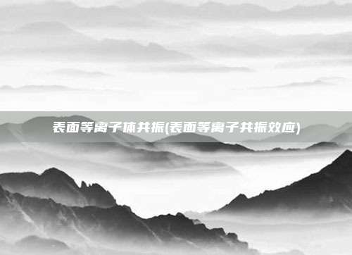 表面等离子体共振(表面等离子共振效应)