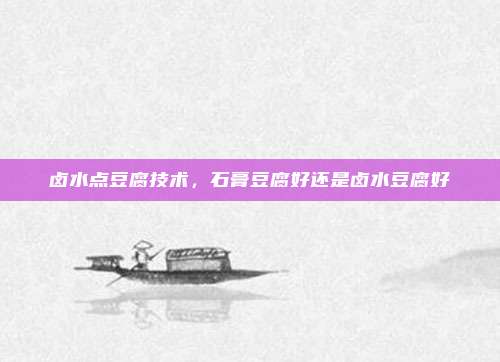 卤水点豆腐技术,石膏豆腐好还是卤水豆腐好