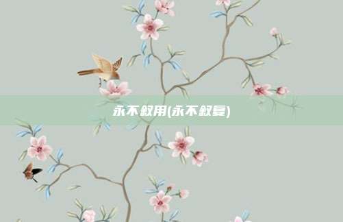 永不叙用(永不叙复)