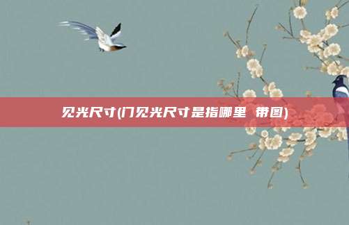 见光尺寸(门见光尺寸是指哪里 带图)