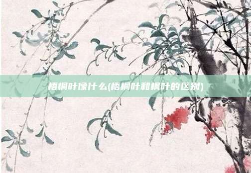 梧桐叶像什么(梧桐叶和枫叶的区别)