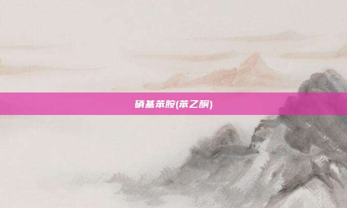 硝基苯胺(苯乙酮)