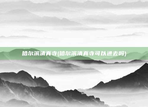 哈尔滨清真寺(哈尔滨清真寺可以进去吗)