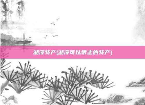 湘潭特产(湘潭可以带走的特产)