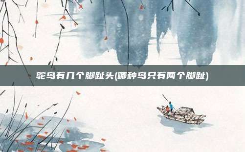 鸵鸟有几个脚趾头(哪种鸟只有两个脚趾)