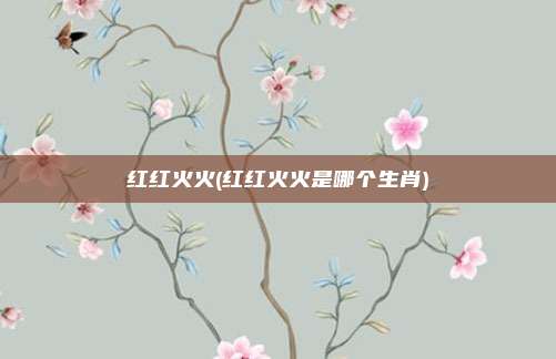红红火火(红红火火是哪个生肖)