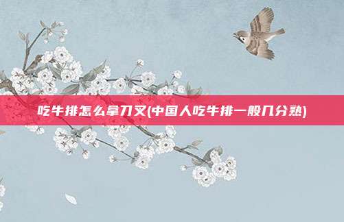 吃牛排怎么拿刀叉(中国人吃牛排一般几分熟)