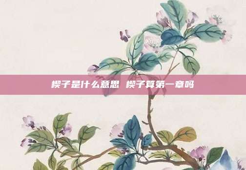 楔子是什么意思 楔子算第一章吗
