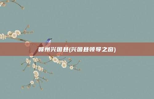 赣州兴国县(兴国县领导之窗)