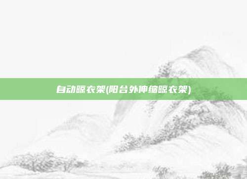 自动晾衣架(阳台外伸缩晾衣架)