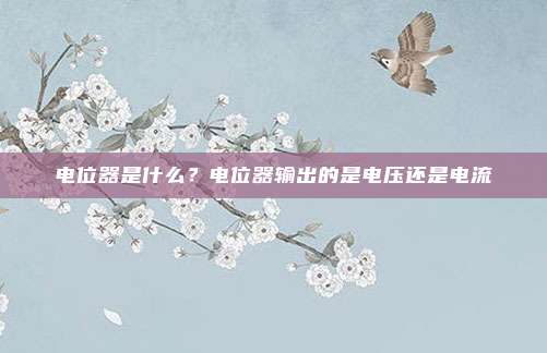电位器是什么?电位器输出的是电压还是电流